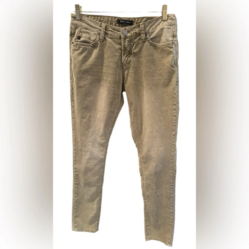 Dear John Gisele skinny micro corduroy jeans, size 27, like new, color: biscotti - Picture 2 of 6